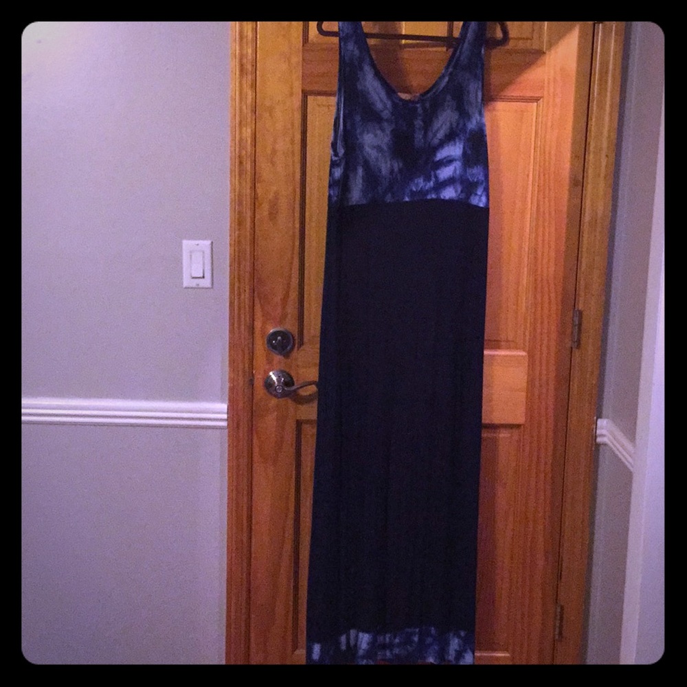 Blue and white Maxi dress.